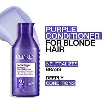 REDKEN Extend Blondage Color Depositing Purple Shampoo and Conditioner |Toner For Blonde Hair | Neutralizes Brass & Moisturizes Hair | With Pure Violet Pigments