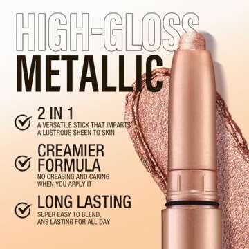 LANGMANNI Eyeshadow Stick,8 PCS Waterproof Multi-Color Eyeshadow Pen Set,Creamy Long-Lasting Eye Makeup Kit,Natural & Shimmer Shades Contour Stick,Perfect Gifts For Women (#G-8 Colors)