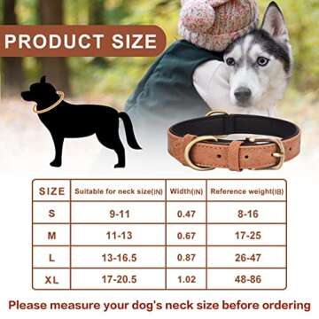 Brown Leather Dog Collar
