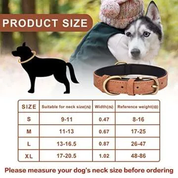 Brown Leather Dog Collar