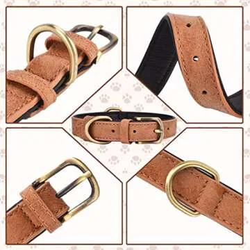 Brown Leather Dog Collar