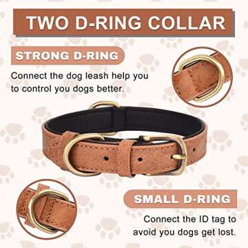 Brown Leather Dog Collar