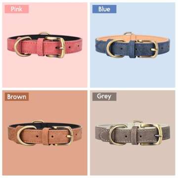 Brown Leather Dog Collar