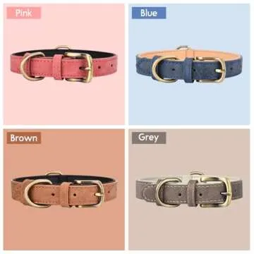 Brown Leather Dog Collar