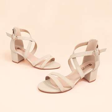 IDIFU Women's Chunky Heel Strappy Sandals for All Occasions