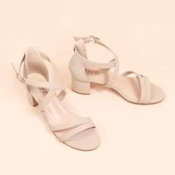 IDIFU Women's Chunky Heel Strappy Sandals for All Occasions