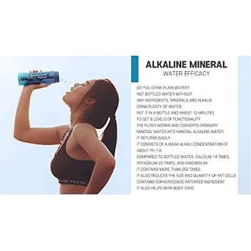 Mymi BlueBlue 9 Stage Alkaline Filter Water Bottle