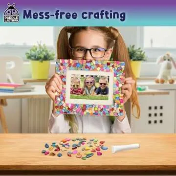 Mosaic Photo Frame Craft Kit for Creative Kids Age 6-12