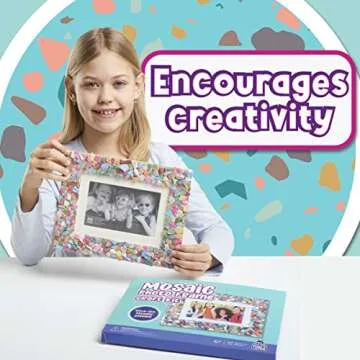Mosaic Photo Frame Craft Kit for Creative Kids Age 6-12