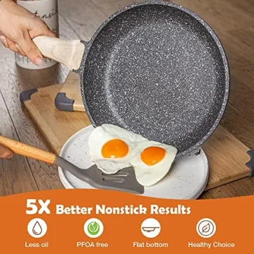 CAROTE Nonstick Frying Pan Classic Granite 12-Inch Skillet