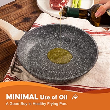 CAROTE Nonstick Frying Pan Classic Granite 12-Inch Skillet