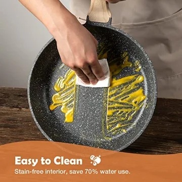 CAROTE Nonstick Frying Pan Classic Granite 12-Inch Skillet