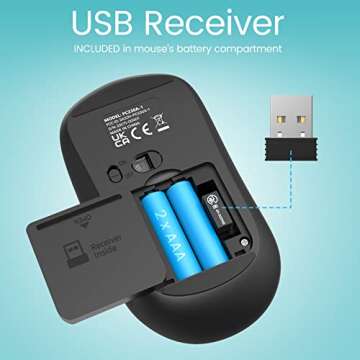 Lovaky Wireless Keyboard & Mouse Combo - Ergonomic & Quiet