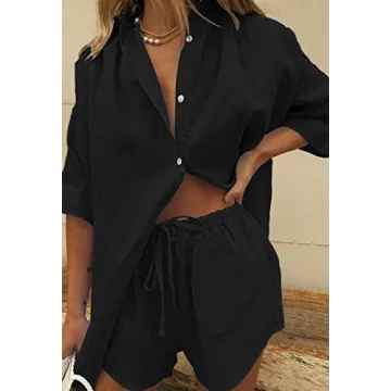 Fixmatti Women Two Piece Summer Beach Outfit Set