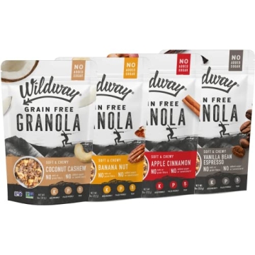 Wildway Keto Granola Variety Pack | Grain-Free, Gluten-Free | Delicious Snack for All