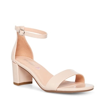 Steve Madden Kids Carrson Heeled Sandal - Blush Patent Style