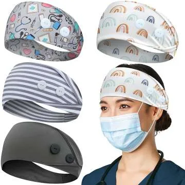 Comfortable ABAMERICA Headbands for Face Mask Support