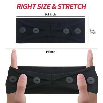 Comfortable ABAMERICA Headbands for Face Mask Support