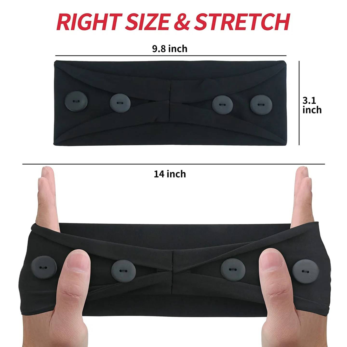 Comfortable ABAMERICA Headbands for Face Mask Support