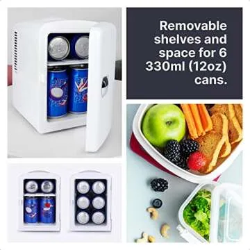 Compact Portable Mini Fridge for Skincare & Beverages