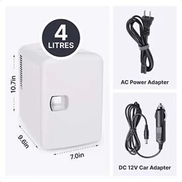 Compact Portable Mini Fridge for Skincare & Beverages