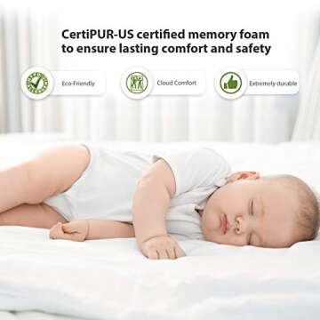 BedsPick 3 Inch Gel Infused Twin XL Memory Foam Mattress Topper