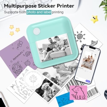 Compact INVISEN Label Maker - Portable Thermal Printer