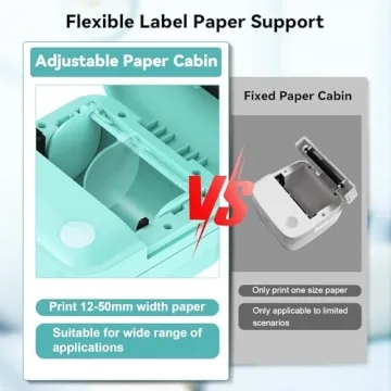Compact INVISEN Label Maker - Portable Thermal Printer