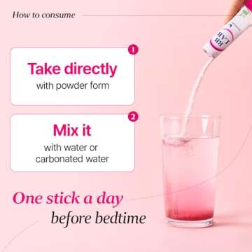 BB LAB Good Night Low Molecular Collagen Powder Stick Supplement, Halal Certified, Korean Marine Collagen, Fish Collagen Peptides, Vitamin C, Glycine, Fast Absorption, Mix Berry Flavor
