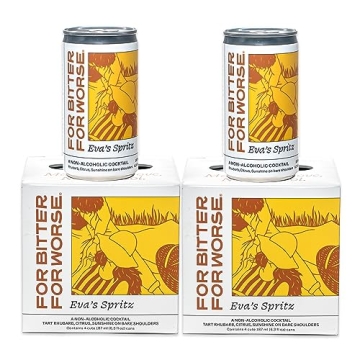 For Bitter For Worse Non-Alcoholic Cocktail - Eva's Spritz - Bold Craft Mocktail, 8-pack