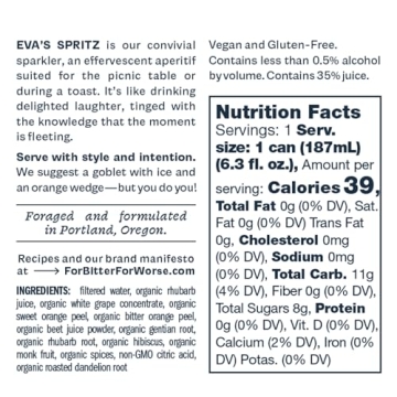 For Bitter For Worse Eva's Spritz - Organic Non-Alcoholic Cocktail