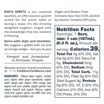 For Bitter For Worse Eva's Spritz - Organic Non-Alcoholic Cocktail