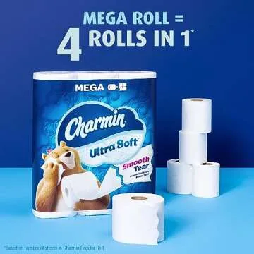 Charmin Ultra Soft Toilet Paper 6 Mega Rolls Comfort