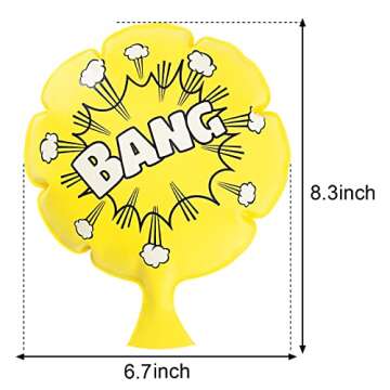 FUNWISH Whoopie Cushion Toys for Kids, 7” Whoopee Cushion, Whoopee Cushion Fart Toys for Kids, Prank Kit Toys Party Favors, 3 PCS for Adults & Kids, White Elephant Gifts for Adults