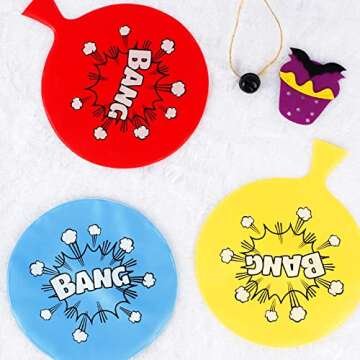FUNWISH Whoopie Cushion Toys for Kids, 7” Whoopee Cushion, Whoopee Cushion Fart Toys for Kids, Prank Kit Toys Party Favors, 3 PCS for Adults & Kids, White Elephant Gifts for Adults