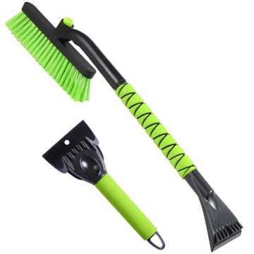YEECOPON 25" Snow Brush & Ice Scraper for Car Windshield, Detachable Snow Scrapers with Foam Grip fo...
