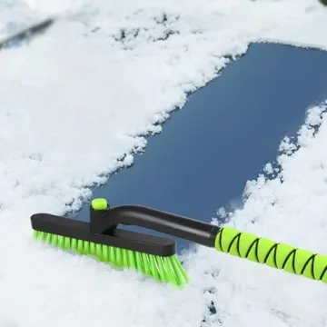 YEECOPON 25" Snow Brush & Ice Scraper for Car Windshield, Detachable Snow Scrapers with Foam Grip for Cars, Trucks, SUVs