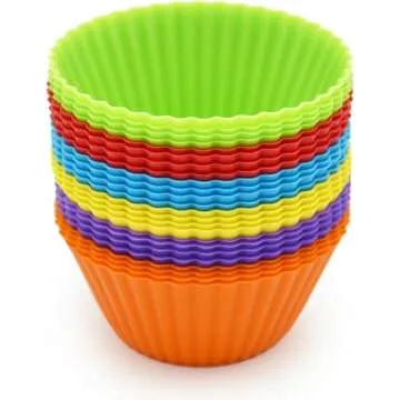 Buy Reusable Silicone Cupcake Cups for Easy Baking