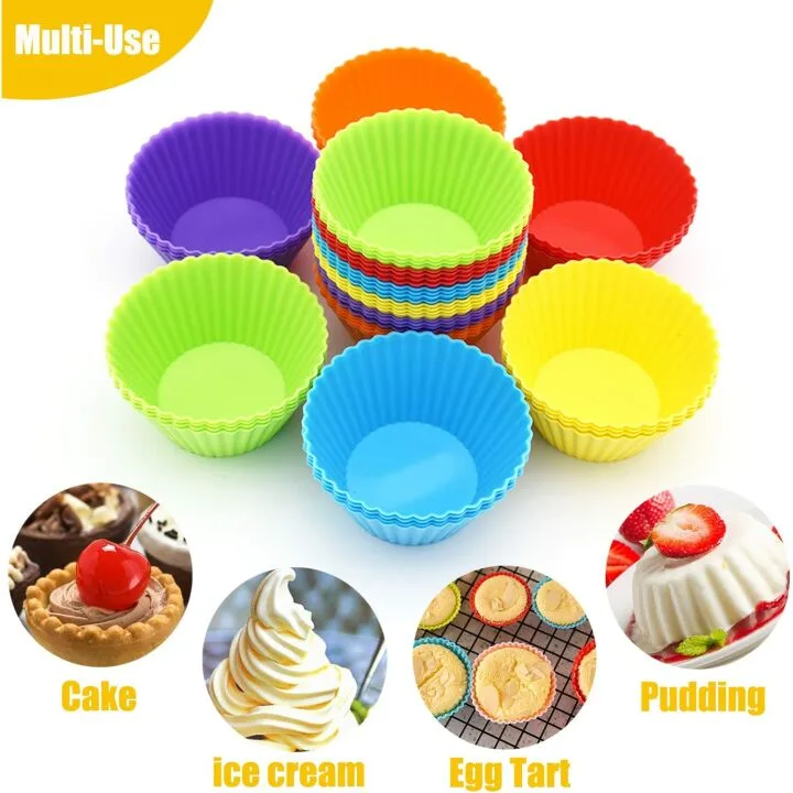 Buy Reusable Silicone Cupcake Cups for Easy Baking