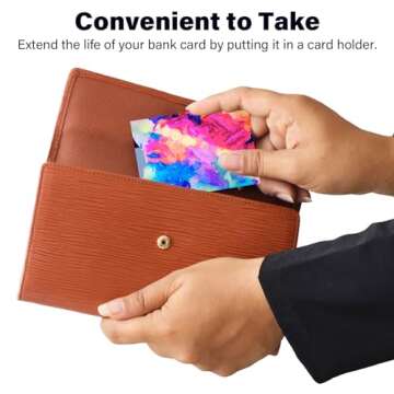 DEEZOMO RFID Blocking Sleeves (10 RFID Blocking Sleeves, 10 Unique Designs) Identity Theft Protection Travel Case Set (Splendid Printing