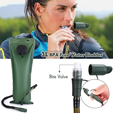 Hydration Pack Backpack with 3L Bladder for Outdoor Adventures