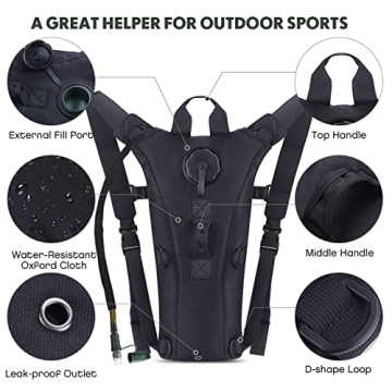 Hydration Pack Backpack with 3L Bladder for Outdoor Adventures