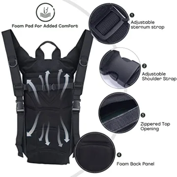 Hydration Pack Backpack with 3L Bladder for Outdoor Adventures