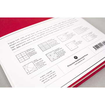 Grids & Guides Red Notebook for Creative Minds