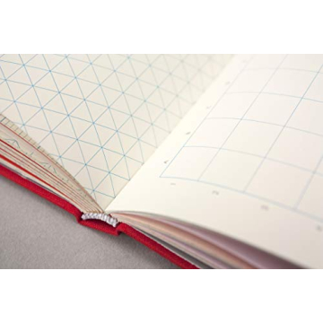 Grids & Guides Red Notebook for Creative Minds