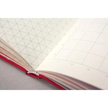 Grids & Guides Red Notebook for Creative Minds