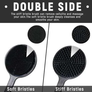 VWMYQ Silicone Back Scrubber for Comfortable Shower Exfoliation