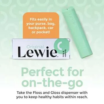 Lewie Floss & Gloss 2-in-1 Dental Floss & Lip Balm