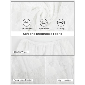 Yimoon Floral Lace Maxi Skirt for Stylish Summer Wear