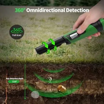DR.ÖTEK Waterproof Metal Detector Pinpointer with LCD